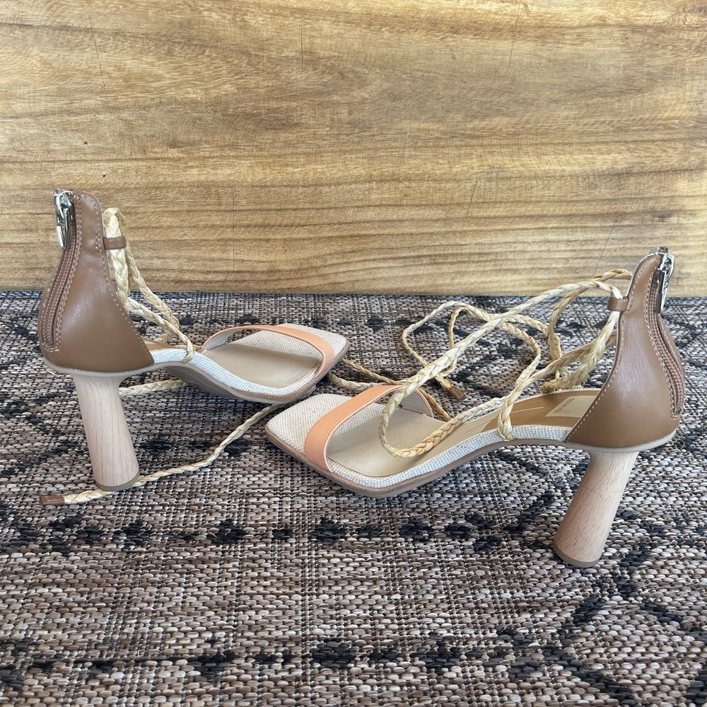 Dolce Vita Women's 9.5 Peach High Heel Sandals Ankle Straps Dressy 3.5" Heel - Picture 9 of 15